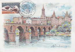 Carte Postale (Maximum) Souvenir Journée Du Timbre De 1966 Montauban - Sonstige & Ohne Zuordnung