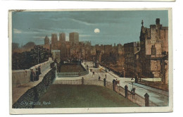 Yorkshire   Postcard City Walls York  Milton Card   Fac-simile  Moonlight Posted 1915 - York