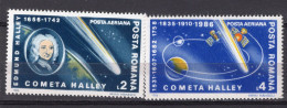 S2543 - ROMANIA ROUMANIE AERIENNE Yv N°299/300 ** COMETE DE HALLEY - Nuovi