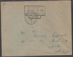 SPM / 11-7-1926 PROVISOIRE "PP" 030 SUR LETTRE ==> SAINTES / COTE 90.00 EUROS  (ref 8942) - Briefe U. Dokumente