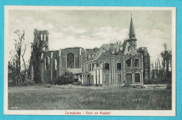 * Zonnebeke (bij Ieper - West Vlaanderen) * (Uitgever A. Herman - Hoet) Kerk En Kasteel, église, Chateau, Ruines, Guerre - Zonnebeke
