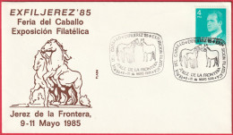 FDC - Enveloppe Jerez De La Frontera (Espagne) (11-5-1985) - Foire Aux Chevaux (Recto-Verso) - FDC