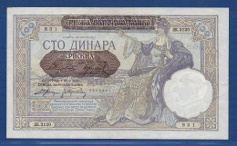 SERBIA - P.23 – 100 Srpskih Dinara 1941 AU, S/n Ж.2120 831 - Serbia