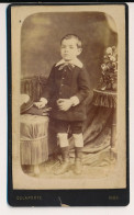 Photographie Ancienne CDV Portrait D'un Jeune Garçon Photographe Delaporte à Vincennes - Anonieme Personen