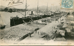 ALGERIE  -  B O N E  -  LE PORT  - VUE PRISE Du FORT De La CIGOGNE - - Annaba (Bône)