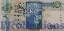 SEYCHELLES 10 RUPEES 1998 PICK 36b UNC - Seychellen