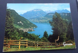 Gersau Am Vierwaldstättersee - Fronalpstock, Kaiserstock Und Rophaien - Photo & Verlag M. Bürgi, Vitznau - # 4608 - Gersau