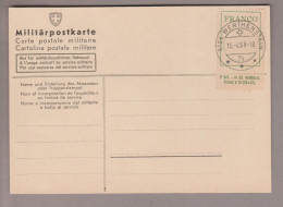 Schweiz Portofreiheit Frankozettel SBK #4 Mit Anhänger Auf Beleg Mit Stempel Werthenstein 1968-04-15 - Vrijstelling Van Portkosten