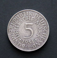 5 D-Mark 1951 J (silber) - 5 Mark