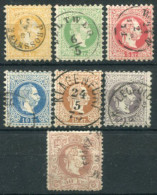 AUSTRIA 1867 Franz Joseph Coarse Print Set To 50 Kr., Fine Used - Gebruikt