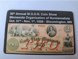 UNITED STATES USA AMERIKA / 5 MINUTES       / MONEY BANKNOTE / COINSHOW/COINSON CARD / MINT   **13208** - Amerivox