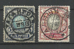 RUSSLAND RUSSIA 1906 Michel 61 - 62 O Nice Cancels Taganrog & Kališ - Used Stamps