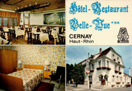 68 , Cpm  CERNAY , Hotel Restaurant BELLE VUE  (0700) - Cernay