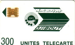 DJIBOUTI LOGO 300U SC4 OB N° 8720 IMPACTS + COURONNE EVIDEE UT RARE - Dschibuti