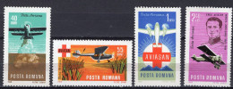 S2554 - ROMANIA ROUMANIE AERIENNE Yv N°214/17 ** Aviation - Unused Stamps