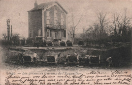 BELGIQUE - Liege - Les Premiers Travaux De L'exposition - Petits Wagons - Ed Heintz Jadoul -  Carte Postale Ancienne - - Lüttich