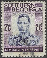 Southern Rhodesia. 1937 KGVI. 2/6 Used. SG 51 - Southern Rhodesia (...-1964)