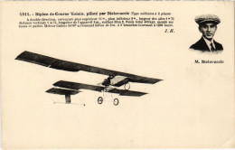 PC PILOTE AVIATEUR BIELOVUCCIC BIPLAN VOISIN AVIATION (a34429) - Aviateurs