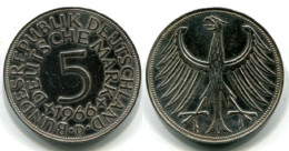 Germania 5 Mark 1966 D Km#112.1 - Used - 5 Marcos
