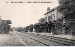 95. SAINT MARTIN DU TERTRE. Gare De Belloy. Carte Vierge Et Impeccable. - Saint-Martin-du-Tertre