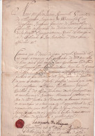 Wezembeek/Diegem/Zaventem - Jean Remacle, Vicomte De Thisquen, Avec Signature 1746 (V2422) - Manuscrits