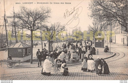 LORIENT (56) CPA PRÉCURSEUR 1902 PROMENADE DU COURS DES QUAIS # LANDAUS # COSTUMES- ÉDIT. V.ILLARD N°2010 - Lorient