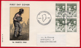 FDC Groënland 16/03/1961. Joueur De Tambourin. - Covers & Documents