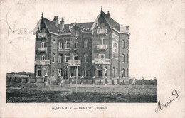 BELGIQUE - Coq Sur Mer - De Haan - Hotel Des Familles -  Carte Postale Ancienne - - De Haan