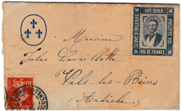 Rare Vignette Royaliste - Lettere