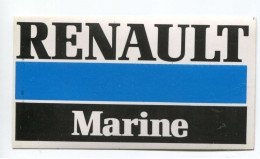 Sticker Autocollant Moteurs Années 70 "Renault Marine" Renault - Bateau - Autres & Non Classés