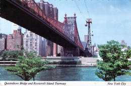 1 AK USA / New York * Die Queensboro Bridge And Roosevelt Island Tramway In New York City * - Bruggen En Tunnels