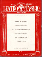 56- Palermo Ente Autonomo Teatro Massimo Stagione Lirica 1956 Con Tre Opere, Numerosissime Pubblicità Di Ditte Palermita - Programmes