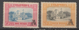 COLOMBIE - 1951 - POSTE AERIENNE YVERT N°212 + 214 ** MNH - COTE = 52 EUR. - - Colombie