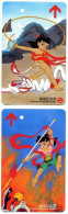 China Shanghai Metro One-way Card/one-way Ticket/subway Card,Animated Film - Nezha Naohai，2 Pcs - Wereld