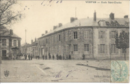 CPA 51 VERTUS  école St Charles 1906 Superbe - Vertus