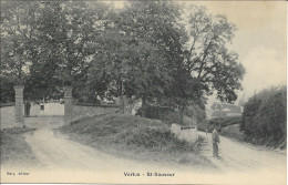 Delcampe - CPA 51 VERTUS  St Sauveur Superbe Oblitération De BERGERES LES VERTUS 1907 - Vertus