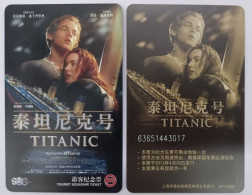 China Shanghai Metro One-way Card/one-way Ticket/subway Card,The Movie Titanic，1 Pcs - Mondo