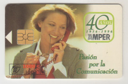 SPAIN - Amper 40 Años, CP-082, 06/96, Tirage 95.000, Used - Emisiones Privadas