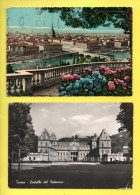 ITALIE . PIEMONTE . TORINO . " CASTELLO DEL VALENTINO " & " PANORAMA " . 2 CPM - Réf. N°37214 - - Collezioni & Lotti