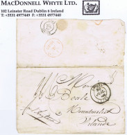 Ireland Laois France 1840 Wrapper To Mountmellick "pr L'Angleterre" AMIENS 30 JUIL 1840, Charged "1/6" - Préphilatélie