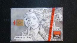 ► Café SAN MARCO   VENUS - Télécarte Neuve Sous Blister    5U  -   23 150 Ex - France Telecom - Pittura