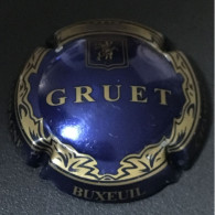 3 - Gruet Nom Horizontal, Grand Liseret, Buxeuil (bleu Nuit Métallisé & Or) (côte 1,5 Euros) - Gruet