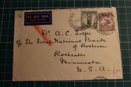 Australia Flight Air Mail Cover To USA  (c078) - Storia Postale