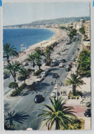 Nice - La Promenade Des Anglais - Auto - Transport Urbain - Auto, Autobus Et Tramway