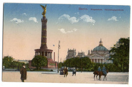 Allemagne--BERLIN--1917-- Siegesshule Reichstagsgebhude (animée) ...colorisée...... - Autres & Non Classés