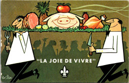 Canada Humour La Joie De Vivre La Bonne Chere 1970 - Modern Cards