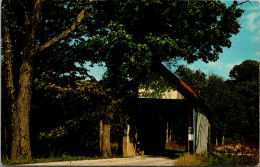 Covered Bridge Cox Covered Bridge Over Brushy Fork On Woodgeared Road Creole Ohio - Ponts