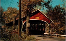 Covered Bridge Mechanic Street Covered Bridge Ove Israel River Lancaster New Hampshire - Ponts