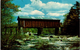 Covered Bridge Railroad Covered Bridge Over Contoocook River Bennington New Hampshire - Ponts