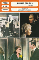 FICHE Cinéma 1958 : SUEURS FROIDES Avec James STEWART & Kim NOVACK & Henry JONES & Barbara BEL GEDDES {S17-23} - Publicité Cinématographique